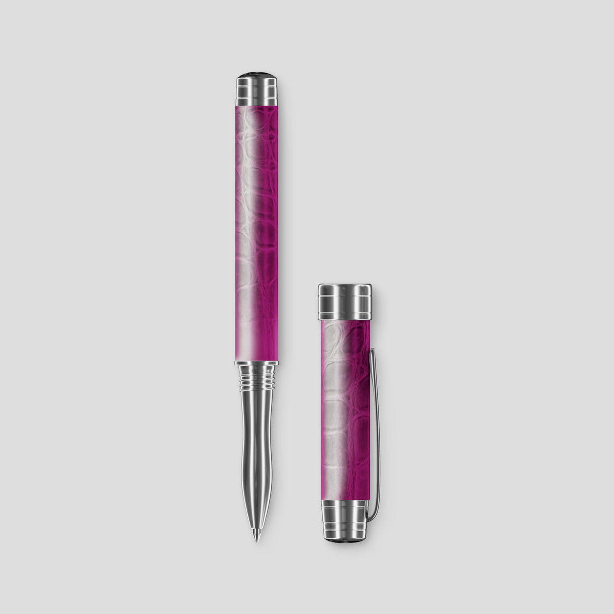Fuchsia Rollerball Pen Himalayan Crocodile -2 | Fuchsia