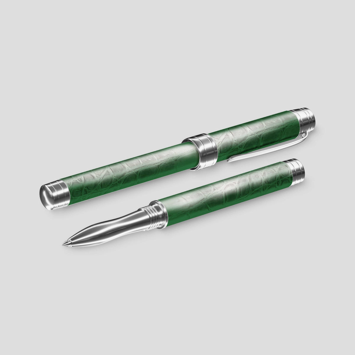 Green Rollerball Pen Himalayan Crocodile -1 | Green