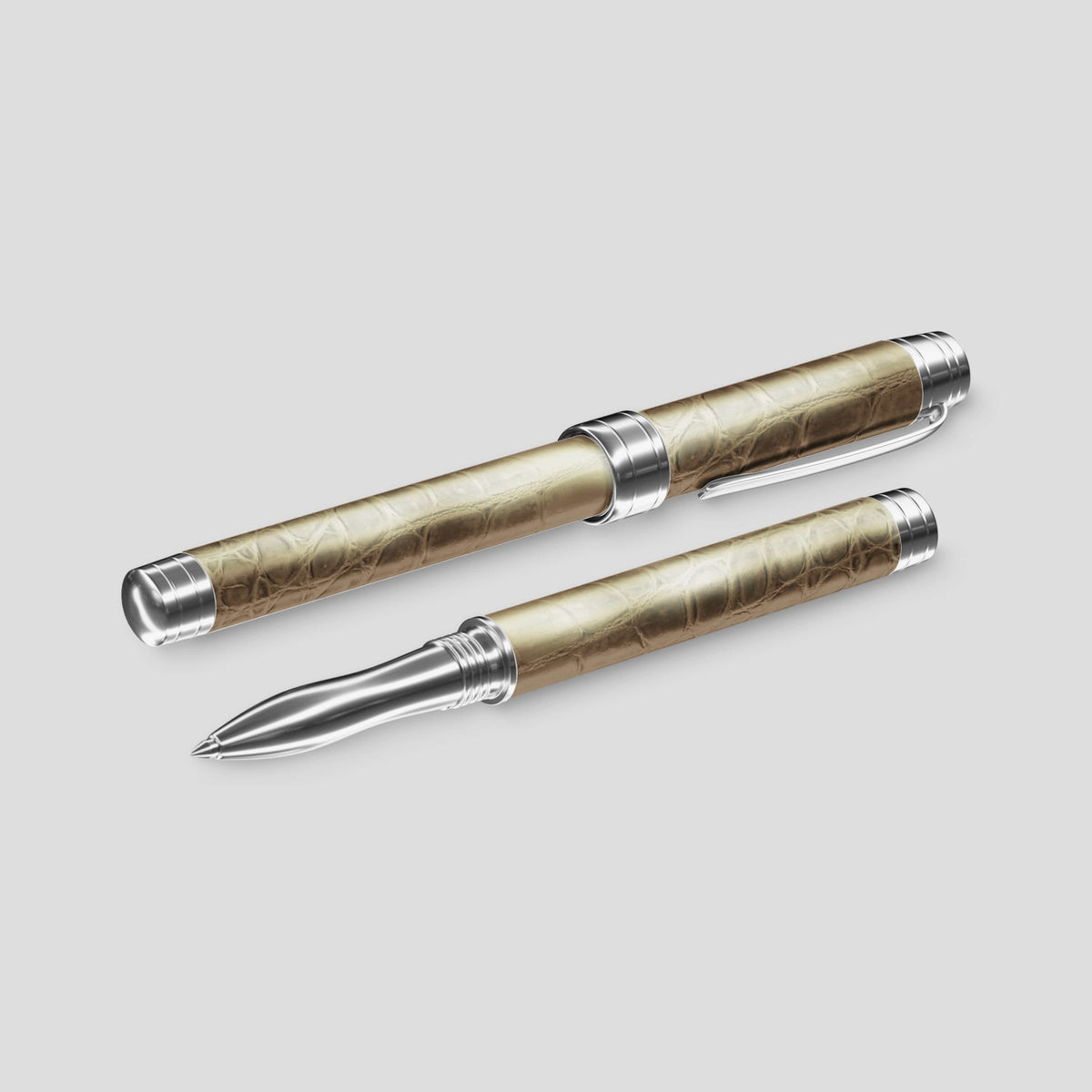Natural Rollerball Pen Himalayan Crocodile -1 | Natural