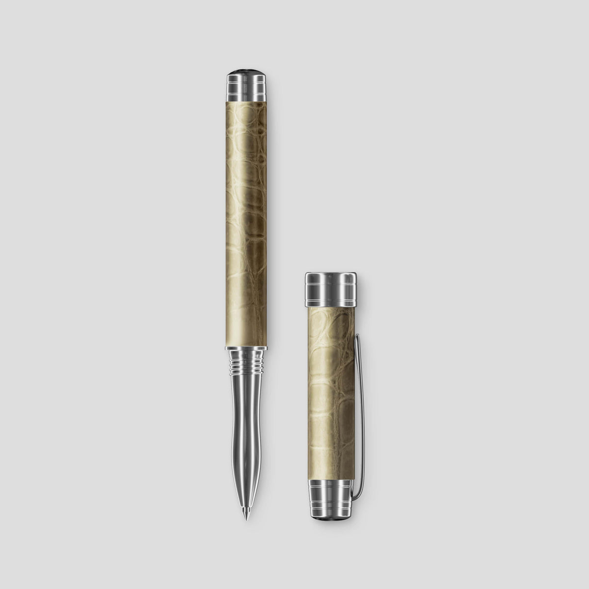 Natural Rollerball Pen Himalayan Crocodile -2 | Natural