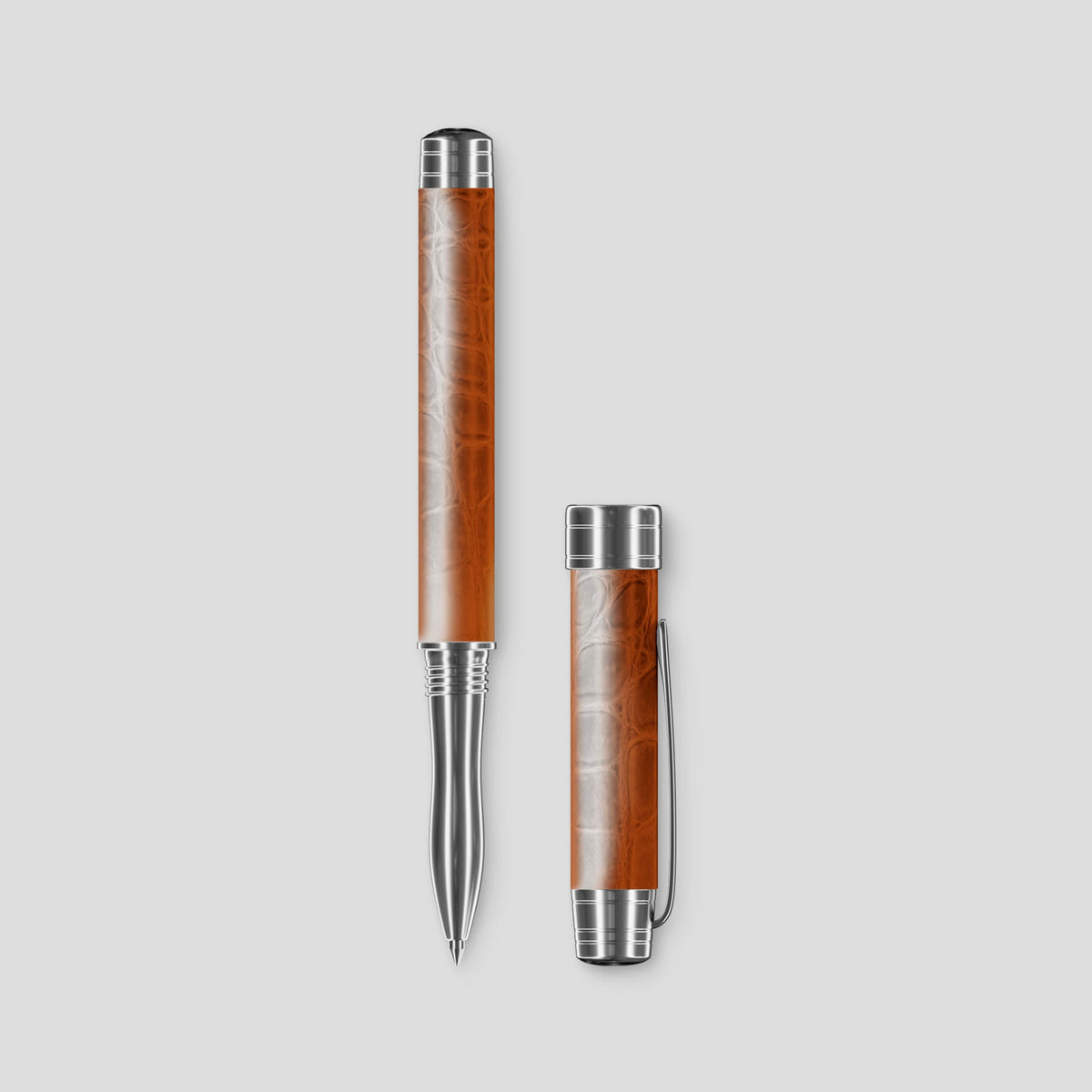 Orange Rollerball Pen Himalayan Crocodile -2 | Orange