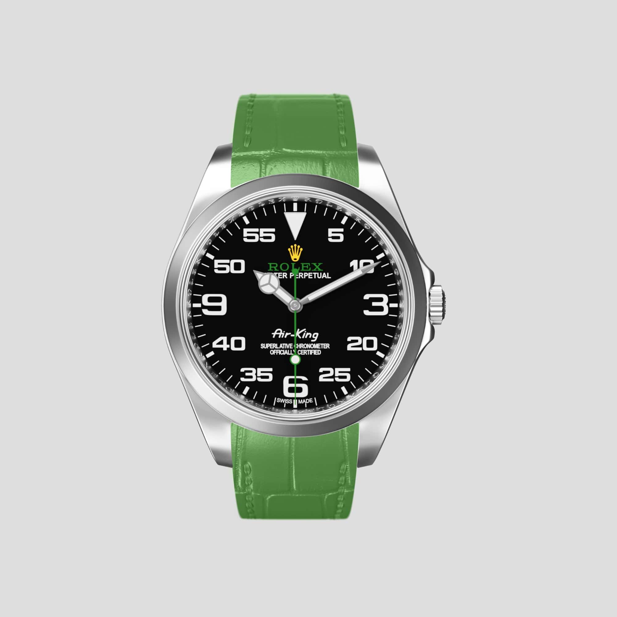 Rolex air king leather top