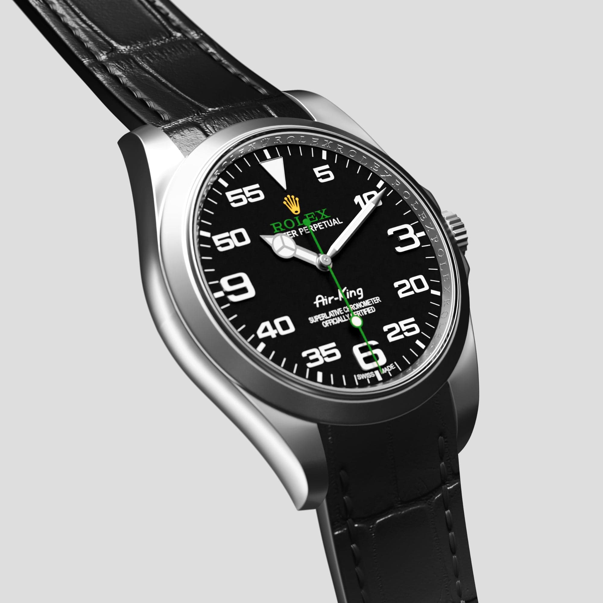 Rolex air king band new arrivals