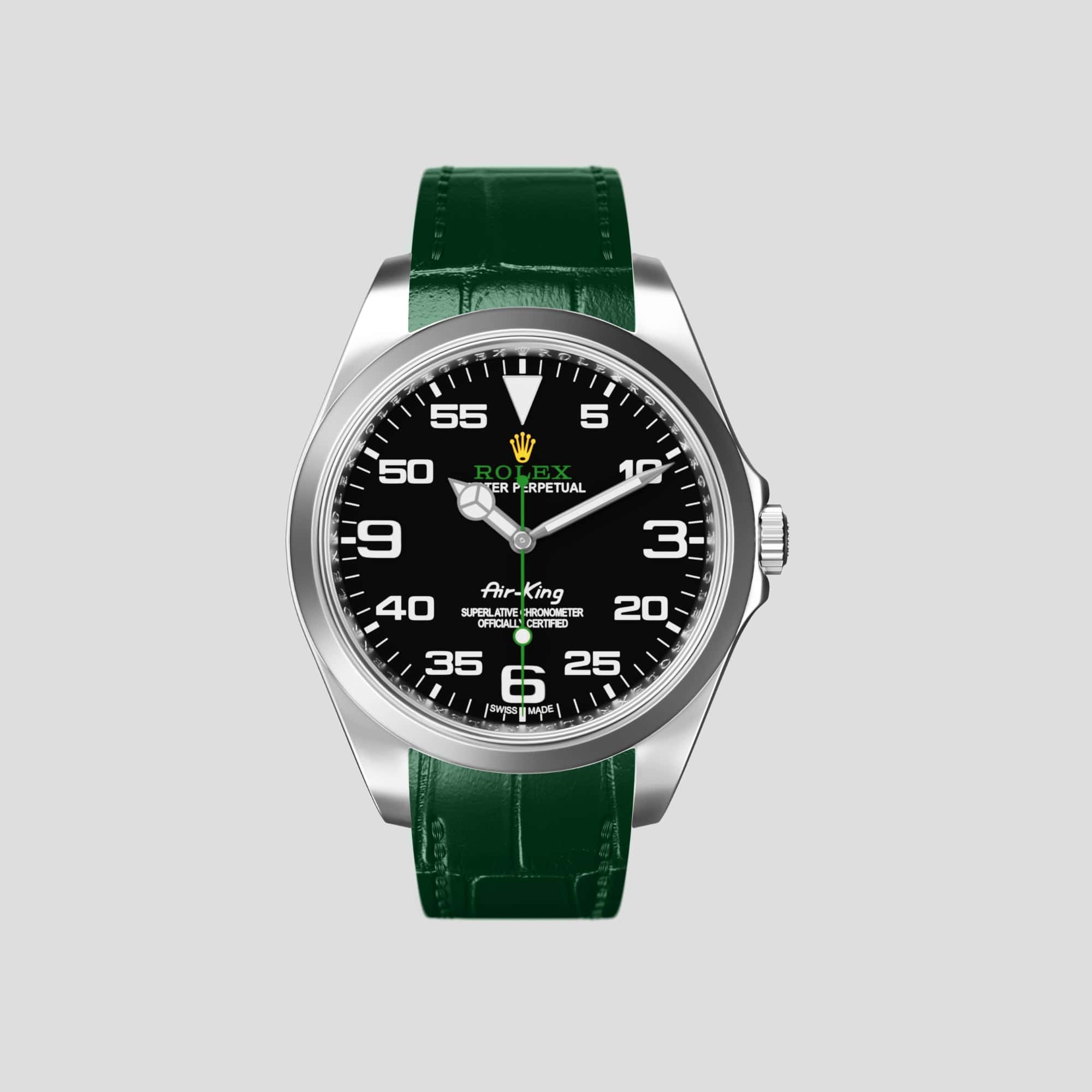 Rolex with alligator discount band