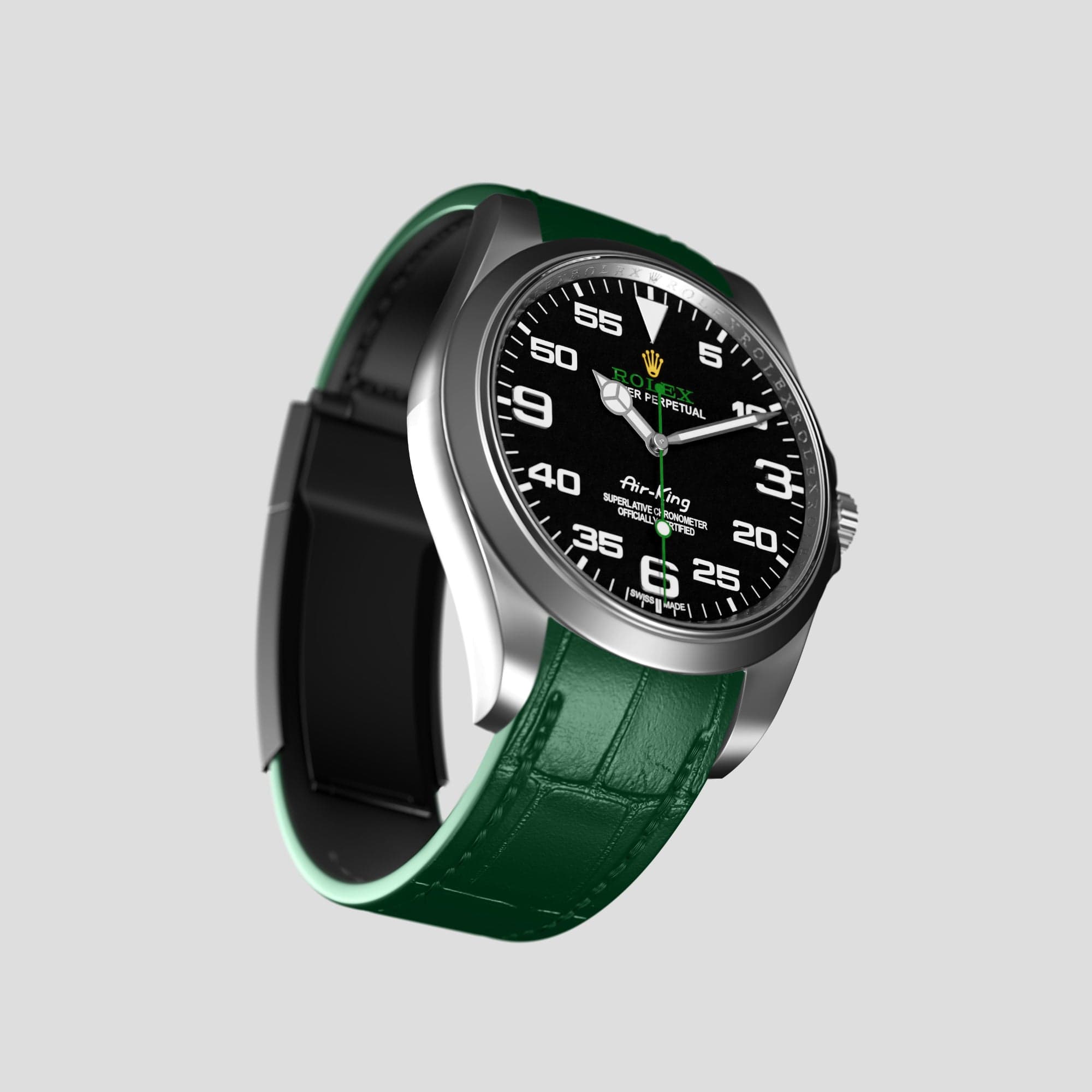 Sport Band For Rolex Air King In Alligator Labodet