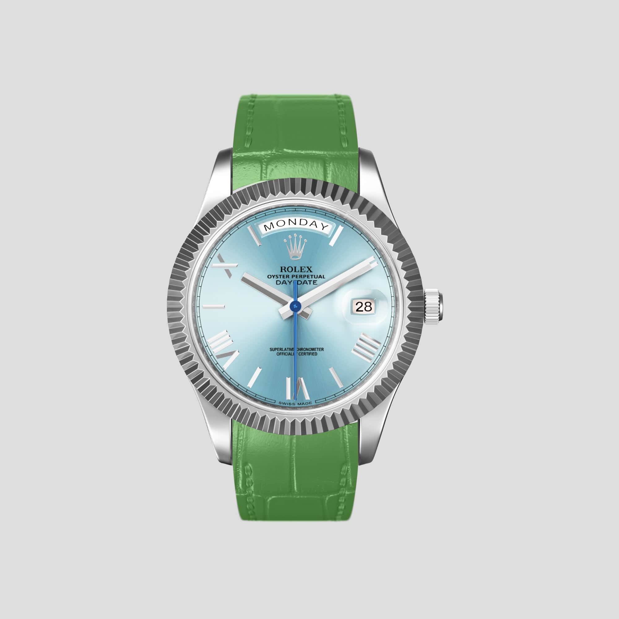 Sport Band For Rolex Day Date 40mm In Alligator Labodet