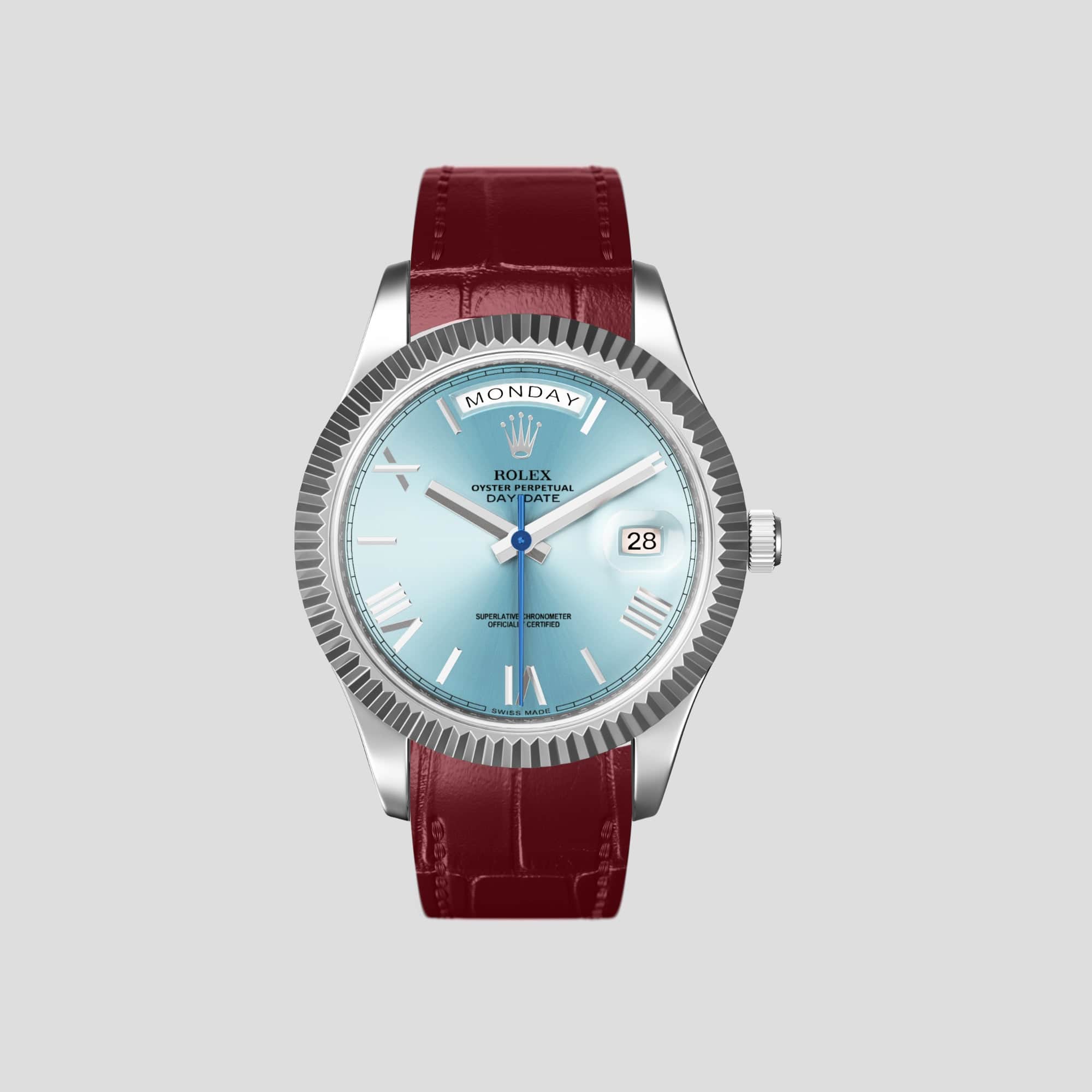 Rolex with alligator band hotsell