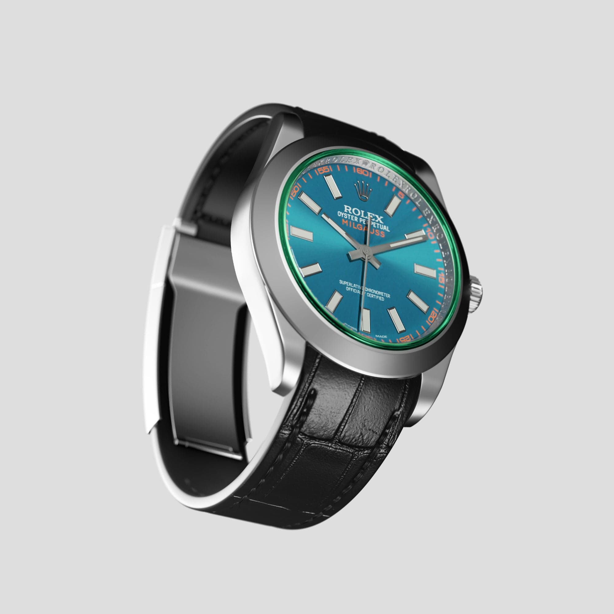 Sport Band For Rolex Milgauss In Alligator Labodet