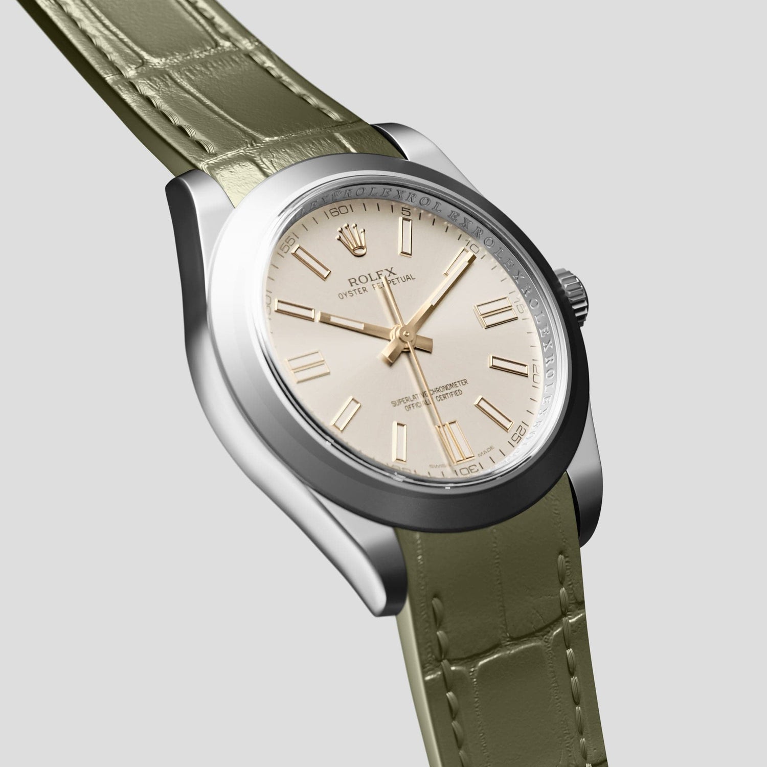 Watch Band Rolex Oyster With Leather Strap Sport Band For Rolex