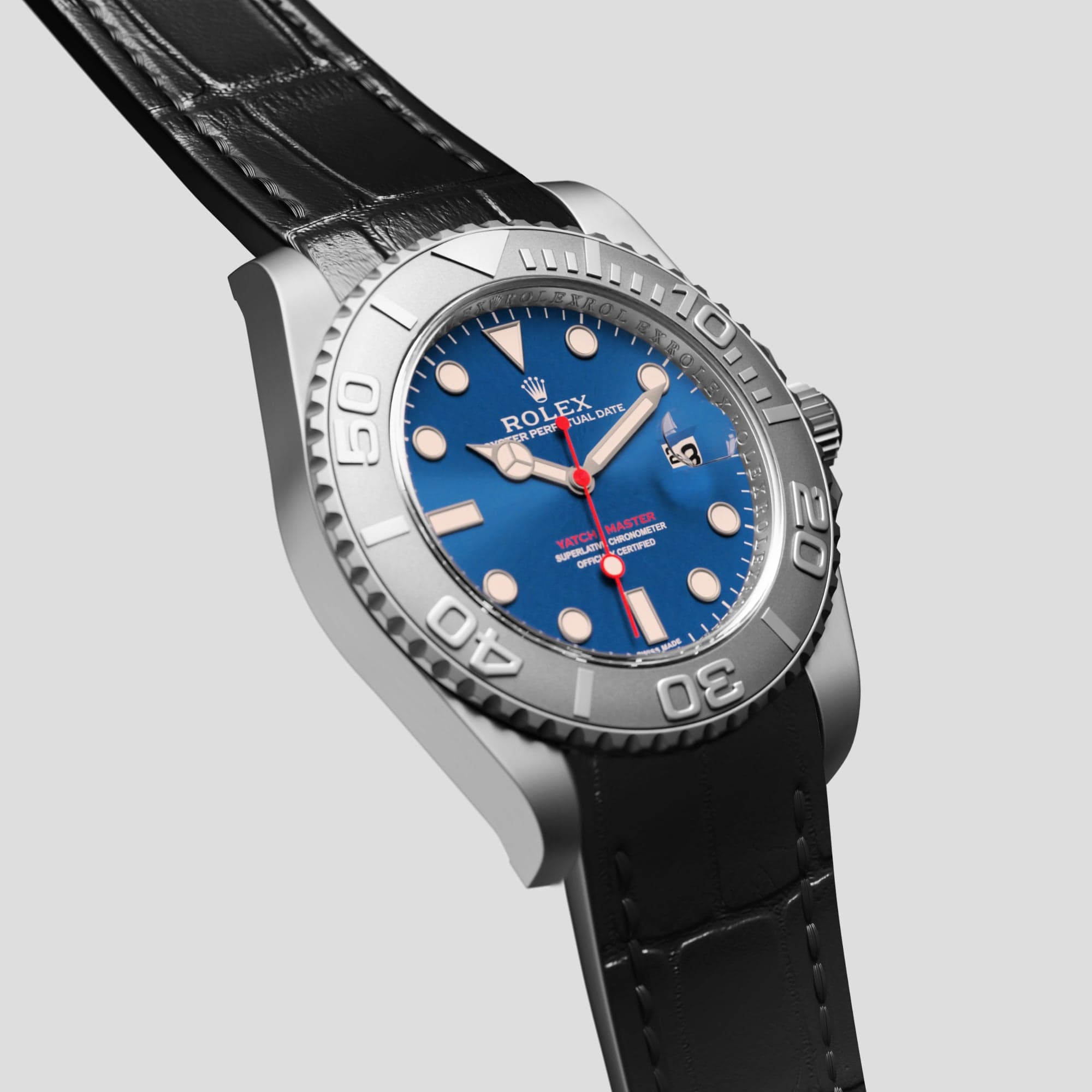 Sport Band For Rolex Yacht Master 44mm In Alligator Labodet