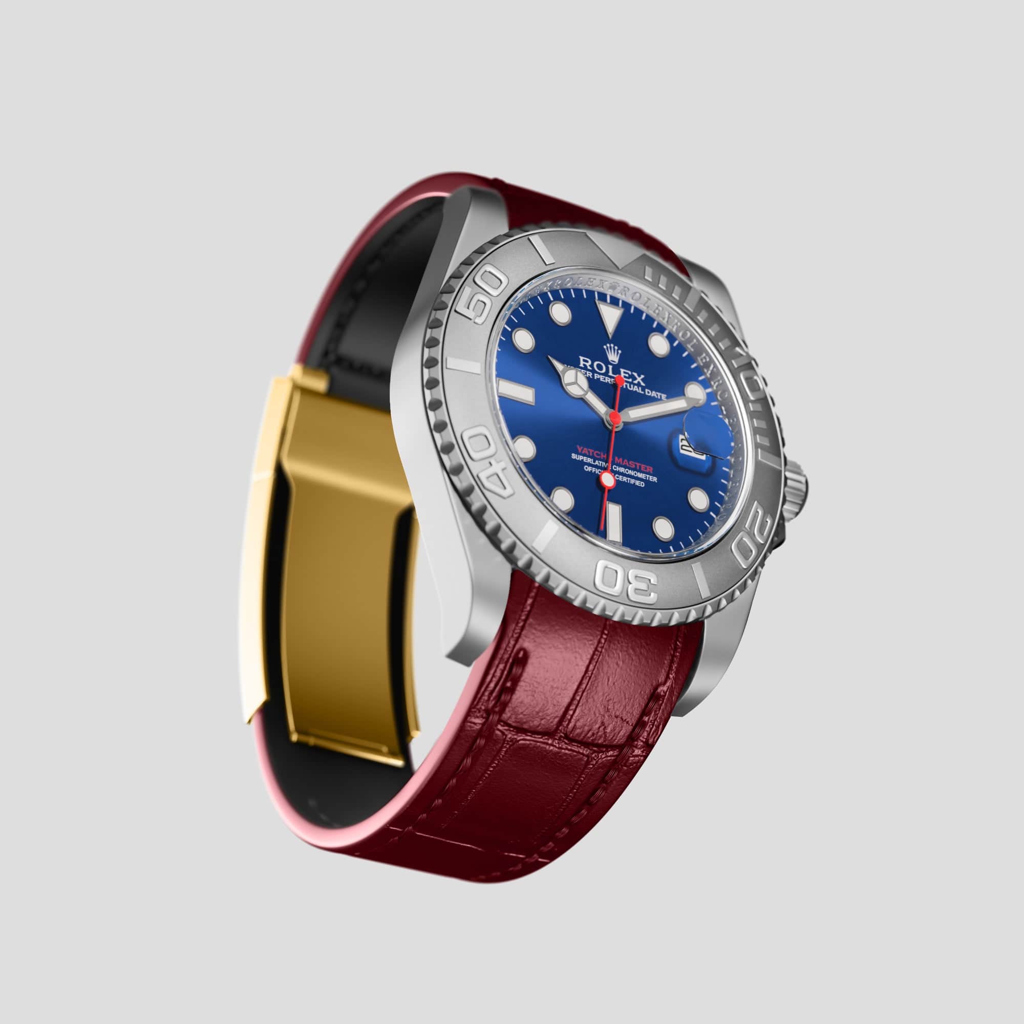 Sport Band For Rolex Yacht Master 40mm In Alligator Labodet