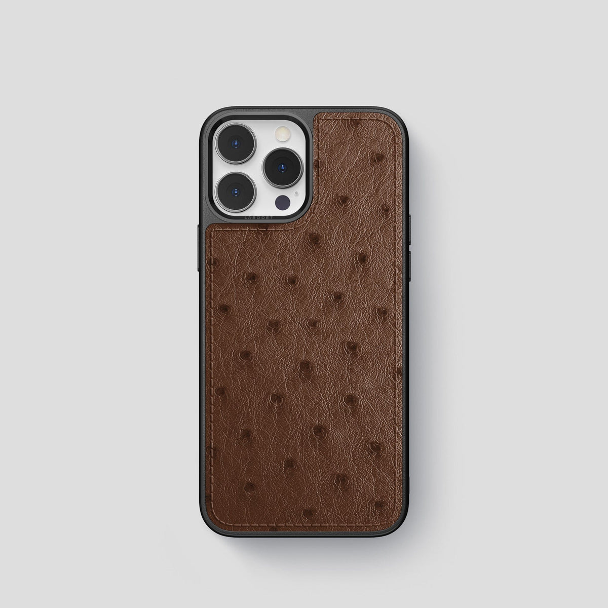 Chocolate iPhone 14 Pro Sport Case Ostrich -1 | Chocolate