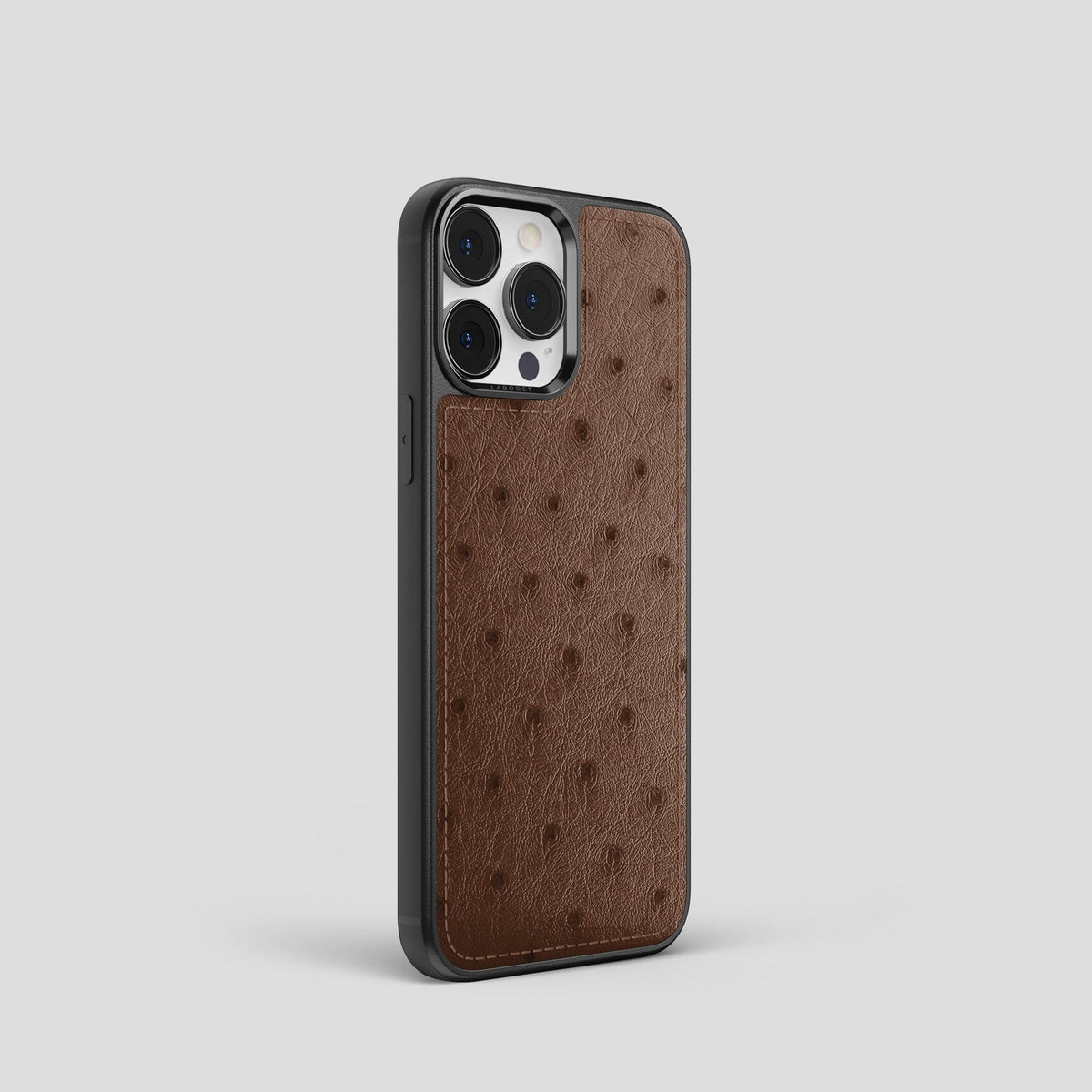 Chocolate iPhone 14 Pro Sport Case Ostrich -2 | Chocolate