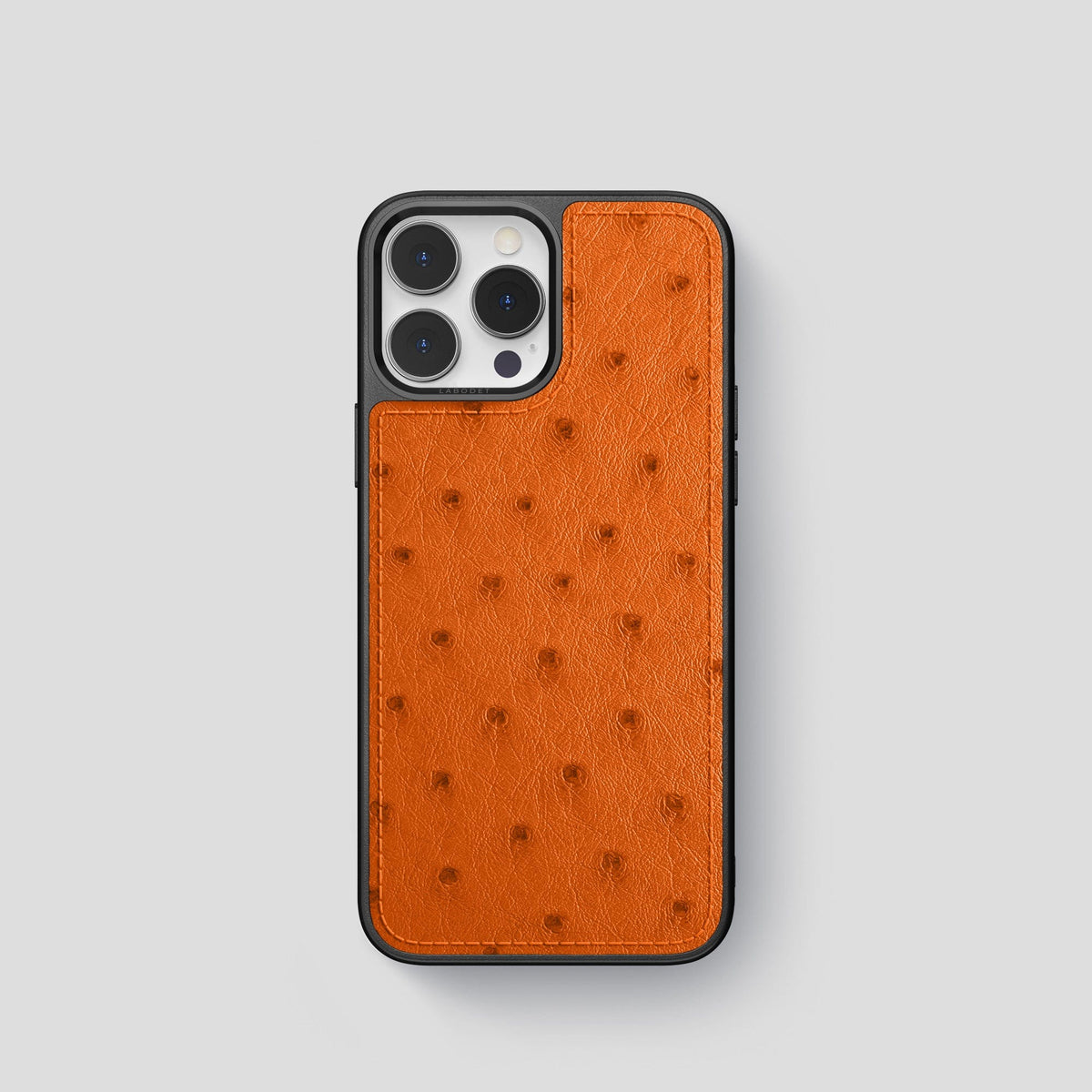 Medium-Brown iPhone 14 Pro Sport Case Ostrich -1 | Medium-Brown
