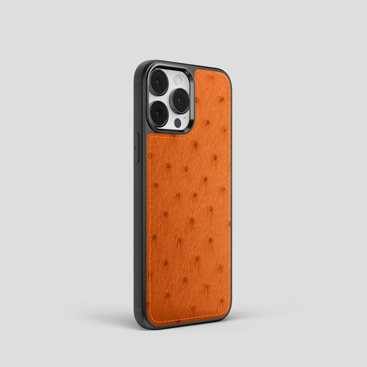 Medium-Brown iPhone 14 Pro Sport Case Ostrich -2 | Medium-Brown