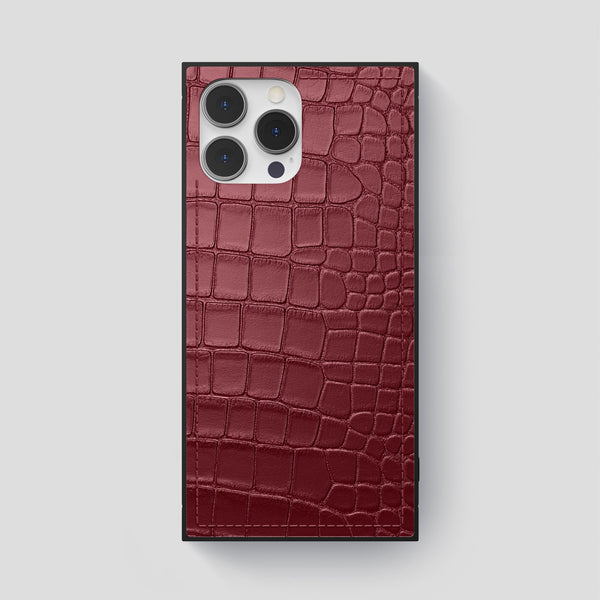 Square Case For iPhone 14 Pro Max In Alligator
