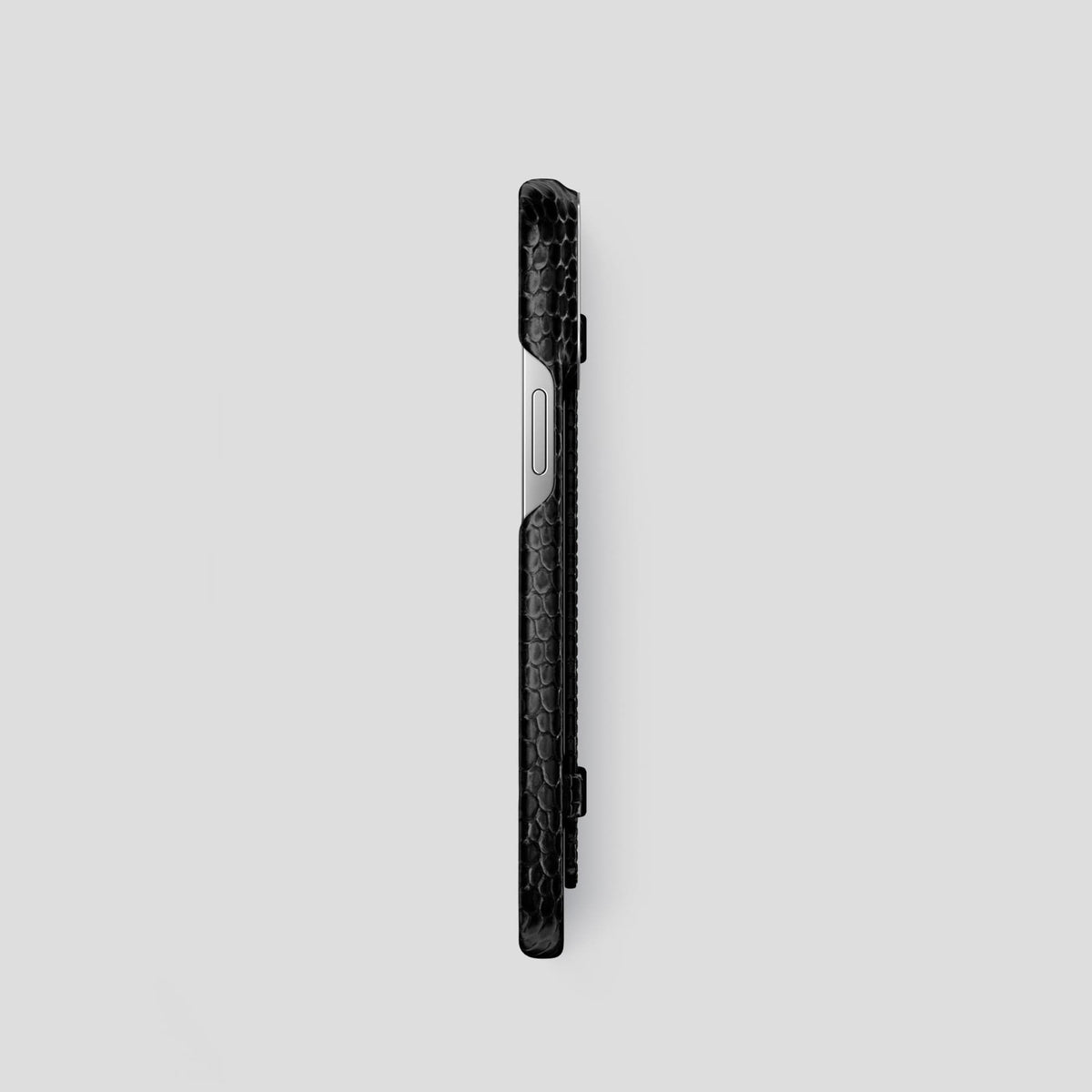 Black iPhone 14 Pro Strap Case with Steel Metal -3 | Black-Steel