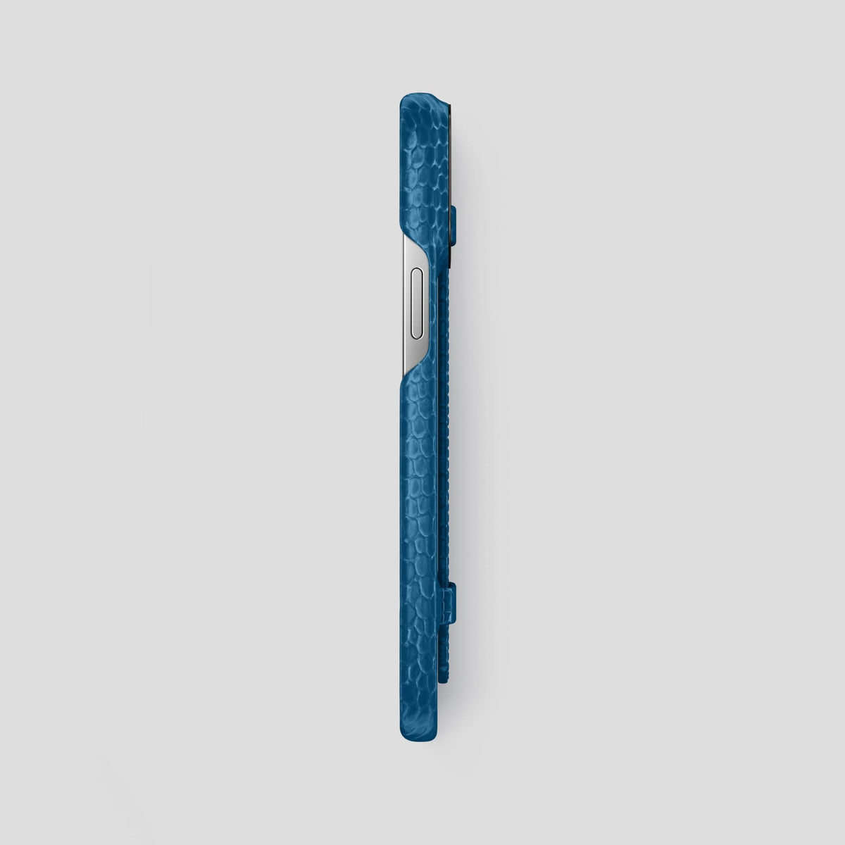 Blue iPhone 14 Pro Max Strap Case with Black Metal -3 | Blue-Black