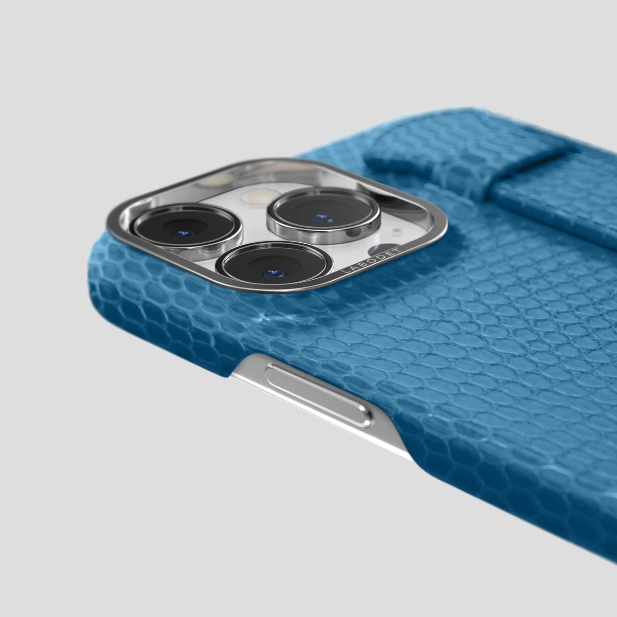 Blue iPhone 14 Pro Max Strap Case with Steel Metal -6 | Blue-Steel