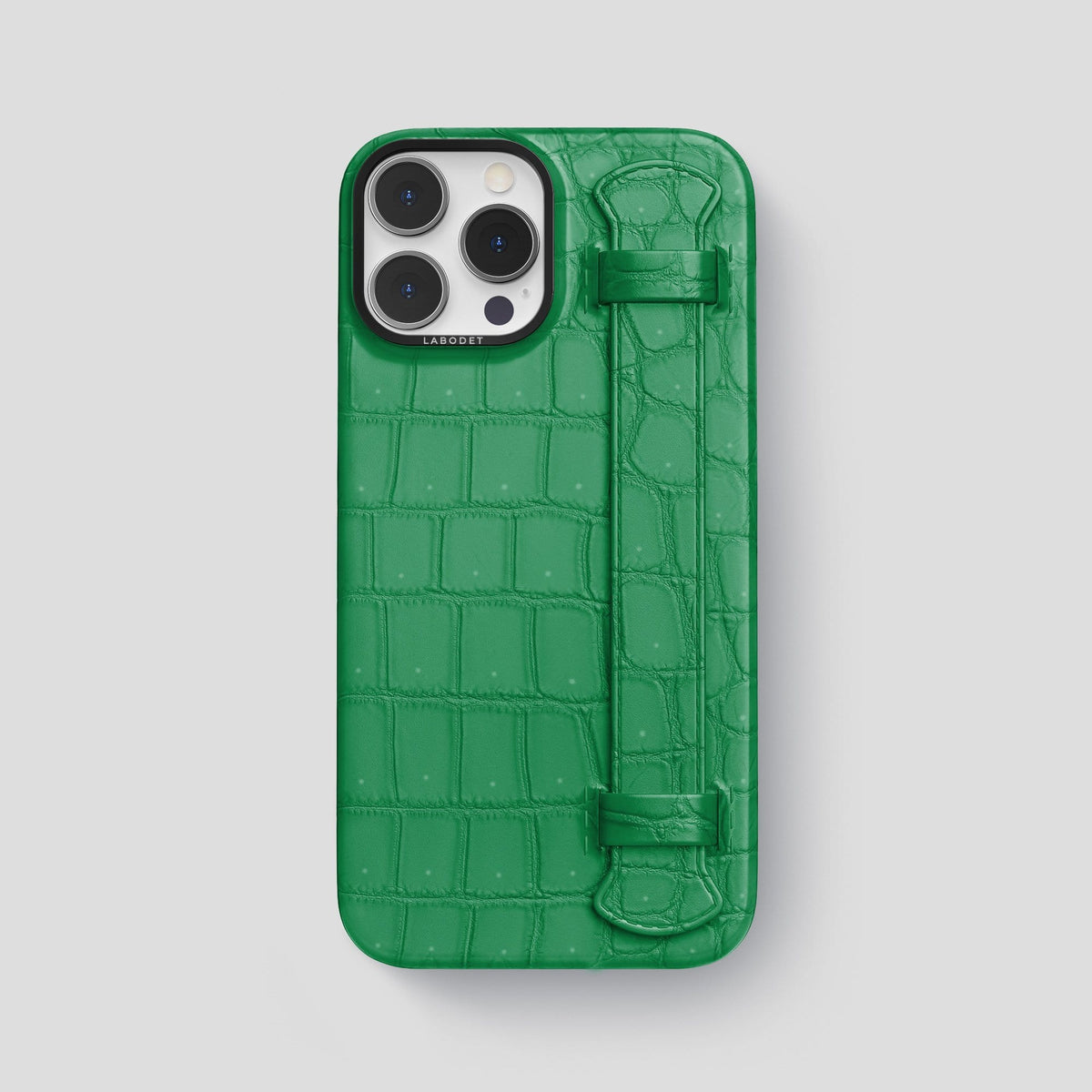 Cactus Green iPhone 14 Pro Max Strap Case with Black Metal -1 | Cactus-Green-Black