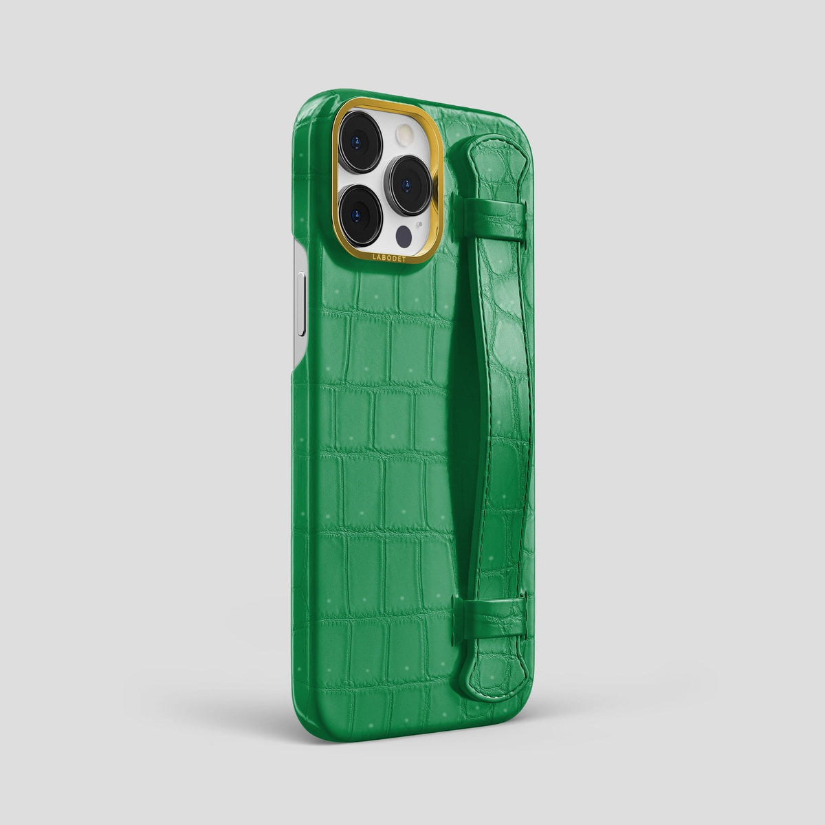 Cactus Green iPhone 14 Pro Max Strap Case with Gold Metal -2 | Cactus-Green-Gold