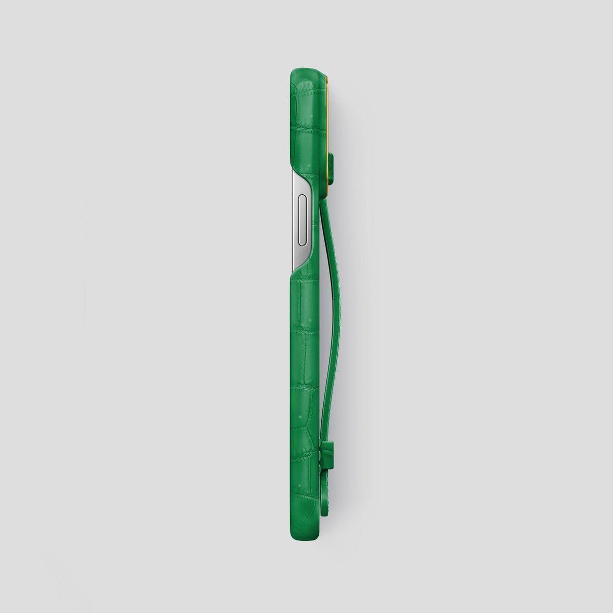 Cactus Green iPhone 14 Pro Max Strap Case with Gold Metal -3 | Cactus-Green-Gold