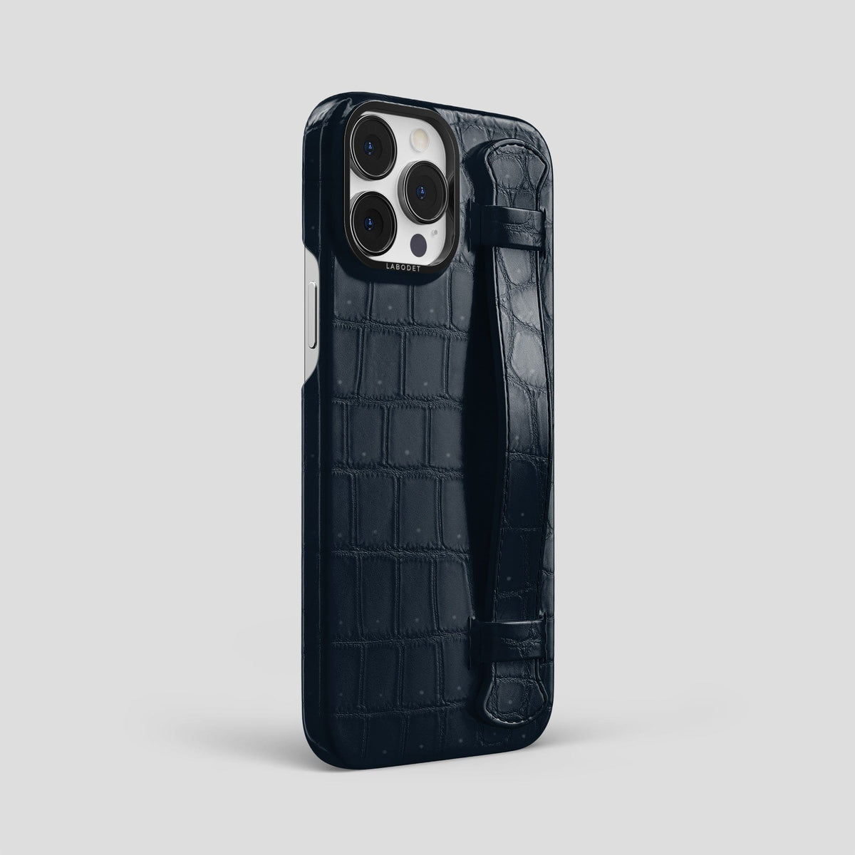 Deep-Blue-Sea iPhone 14 Pro Max Strap Case with Black Metal -2 | Deep-Blue-Sea-Black