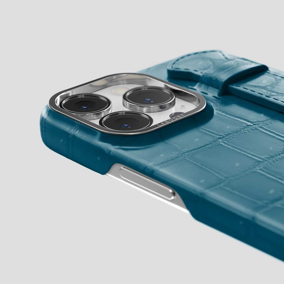 Duck Blue iPhone 14 Pro Max Strap Case with Steel Metal -6 | Duck-Blue-Steel