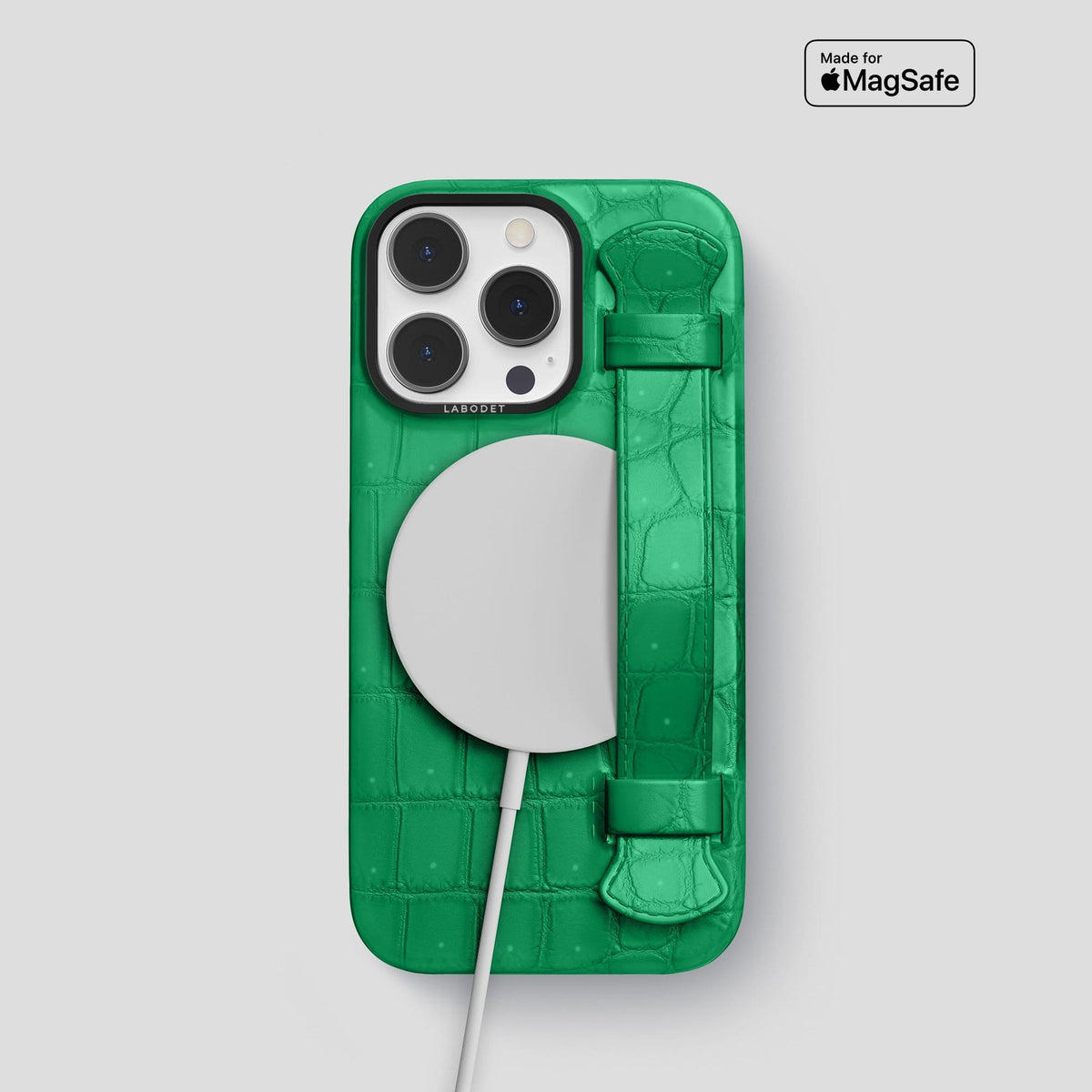 Cactus Green iPhone 14 Pro Strap Case with Black Metal -5 | Cactus-Green-Black