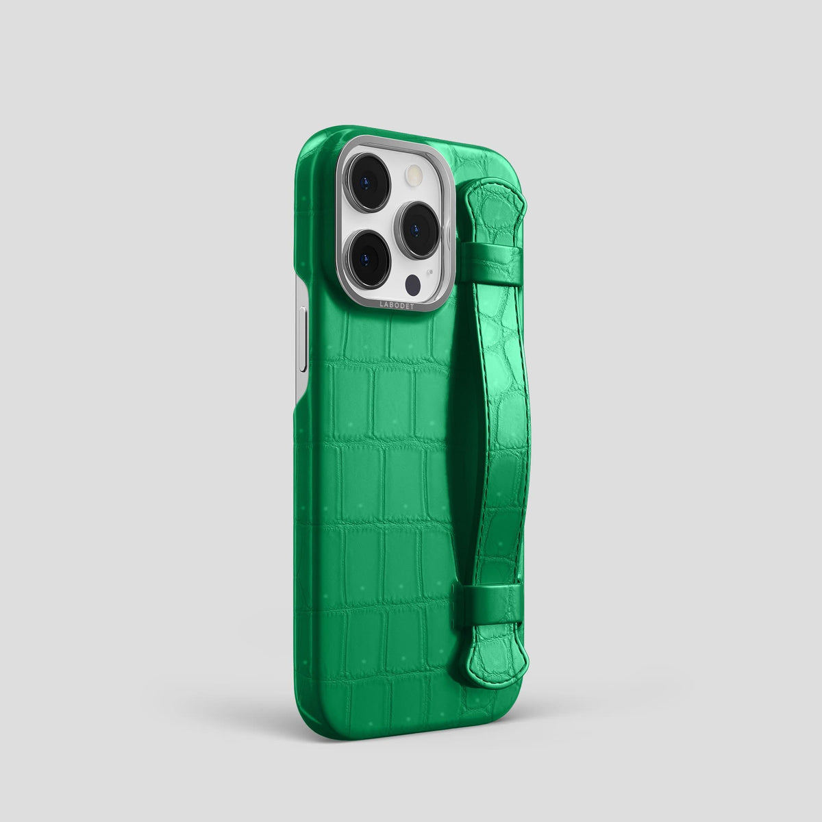 Cactus Green iPhone 14 Pro Strap Case with Steel Metal -2 | Cactus-Green-Steel
