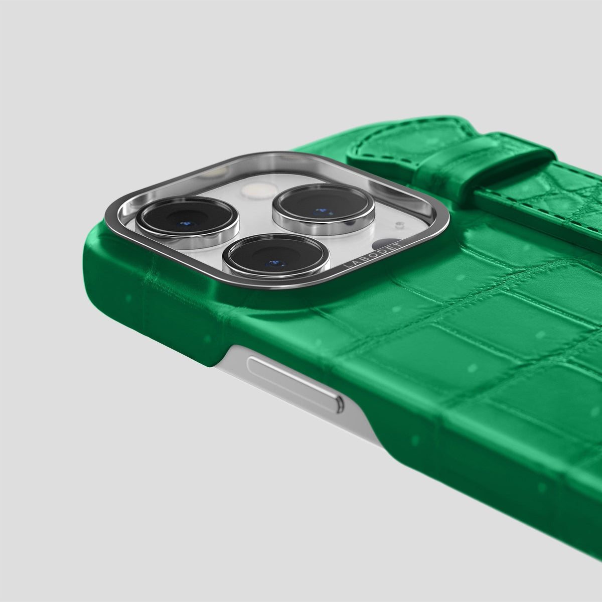 Cactus Green iPhone 14 Pro Strap Case with Steel Metal -6 | Cactus-Green-Steel