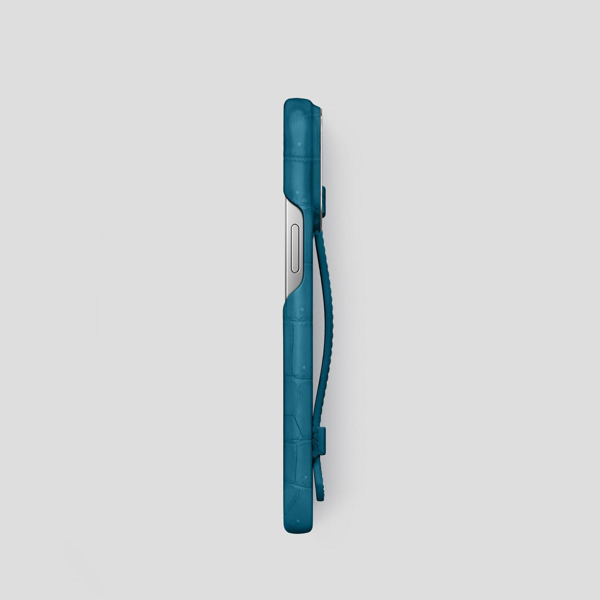 Duck Blue iPhone 14 Pro Strap Case with Steel Metal -3 | Duck-Blue-Steel