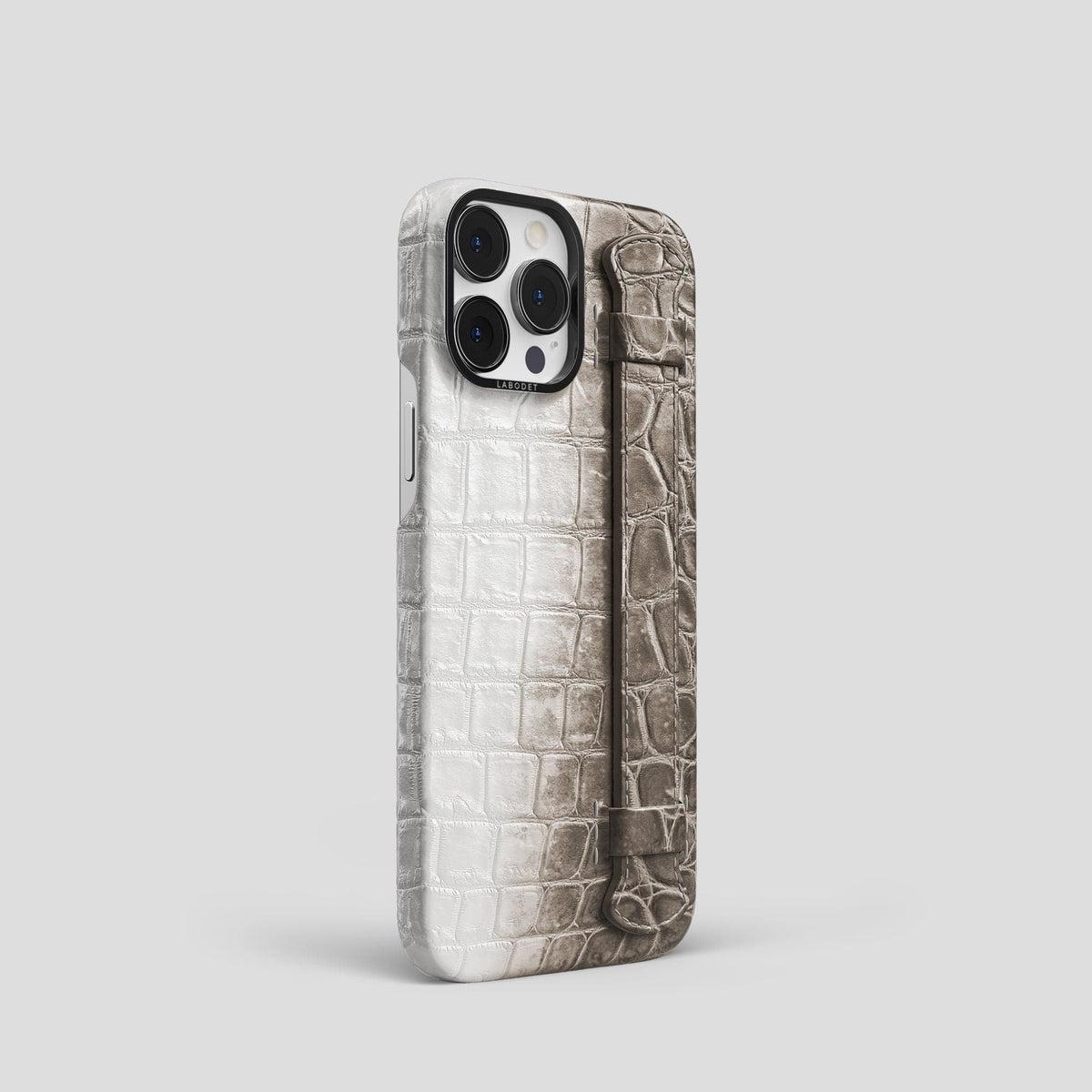 Dark iPhone 14 Pro Himalaya Strap Case with Black Metal -2 | Dark-Black