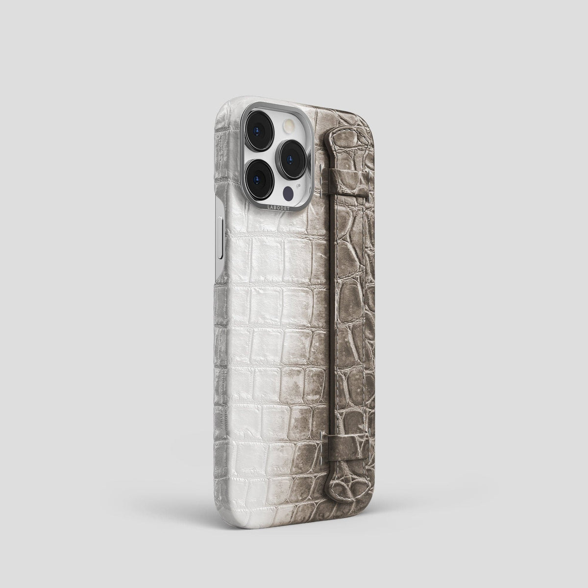 Dark iPhone 14 Pro Himalaya Strap Case with Steel Metal -2 | Dark-Steel