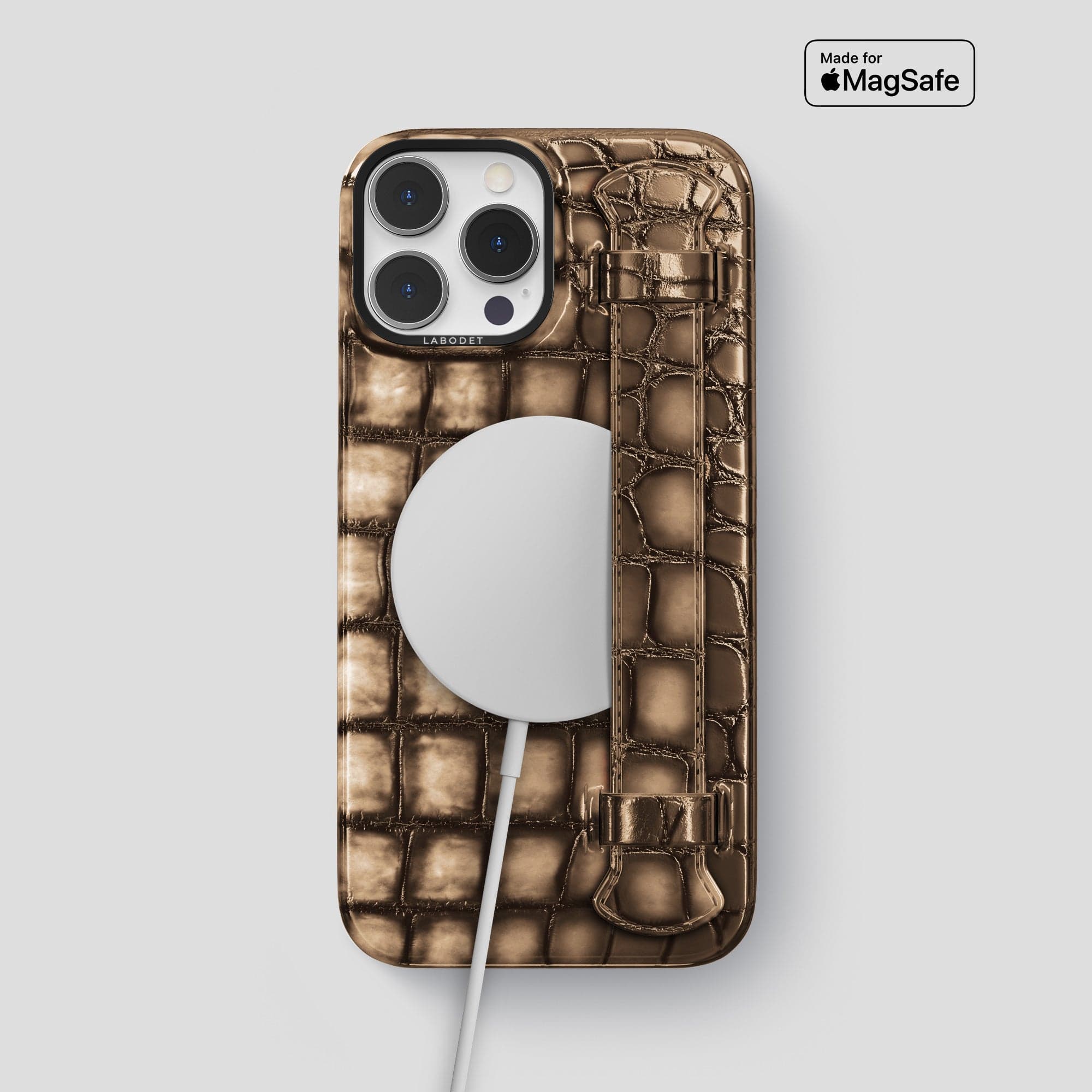 Handle Case For iPhone 14 Pro Max In Patina Alligator – Labodet