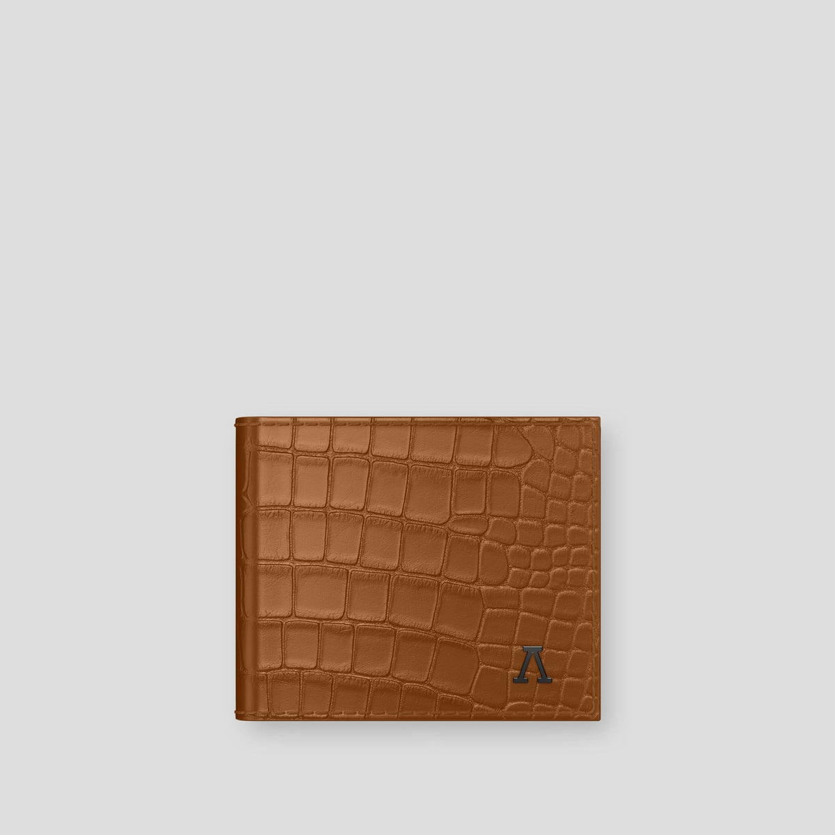 Honey Wallet Case Alligator with Black Metal -1 | Honey-Black