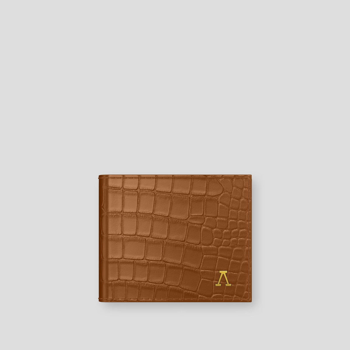 Honey Wallet Case Alligator with Gold Metal -1 | Honey-Gold