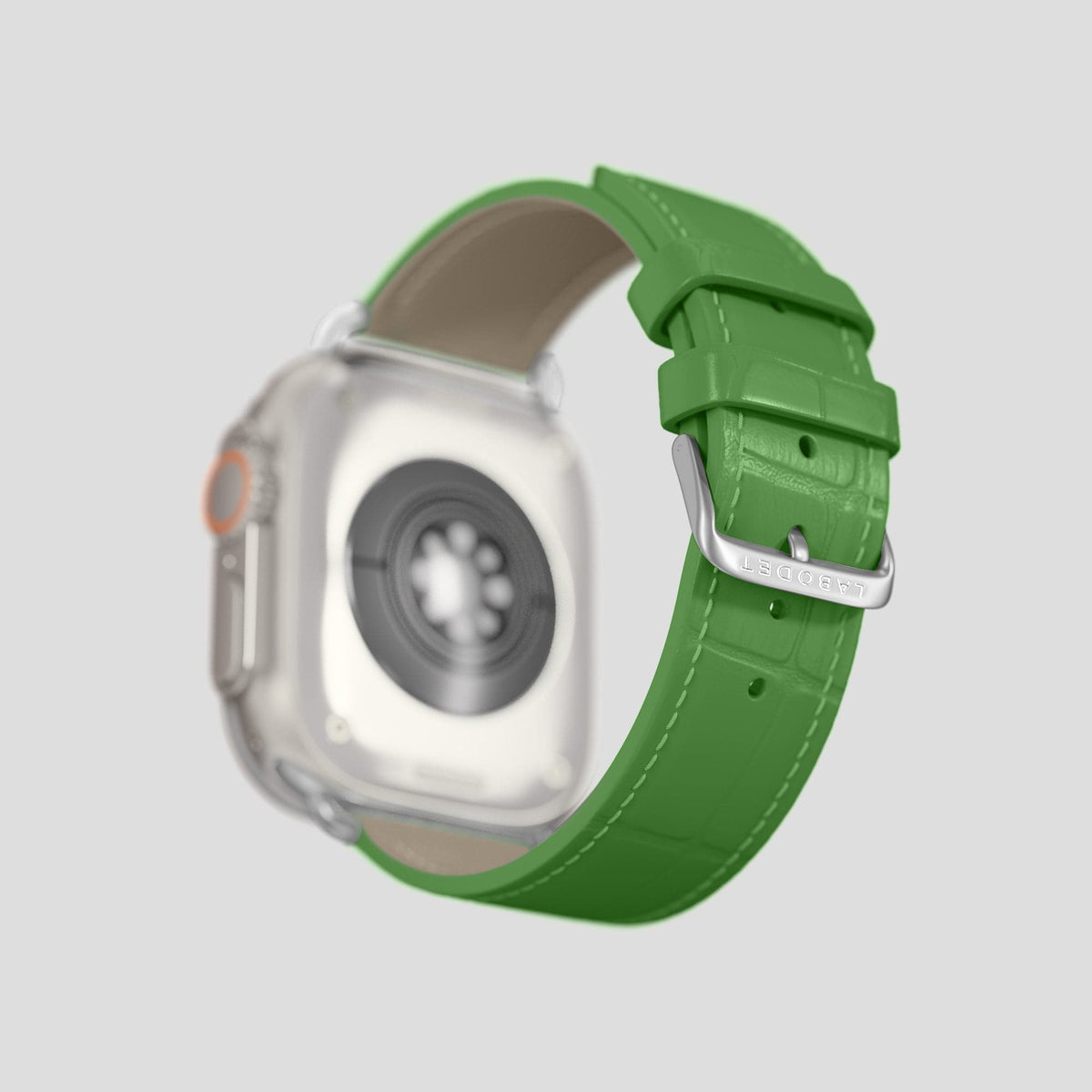 Apple-Green Apple Watch Ultra Classic Strap Alligator with Steel Metal -4 | Apple-Green-Steel